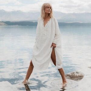 Spell Milla Gown Linen NWT